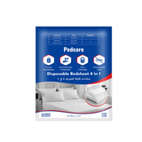 4pcs Disposable King bedsheet - White