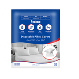 2pcs Disposable pillow covers - White