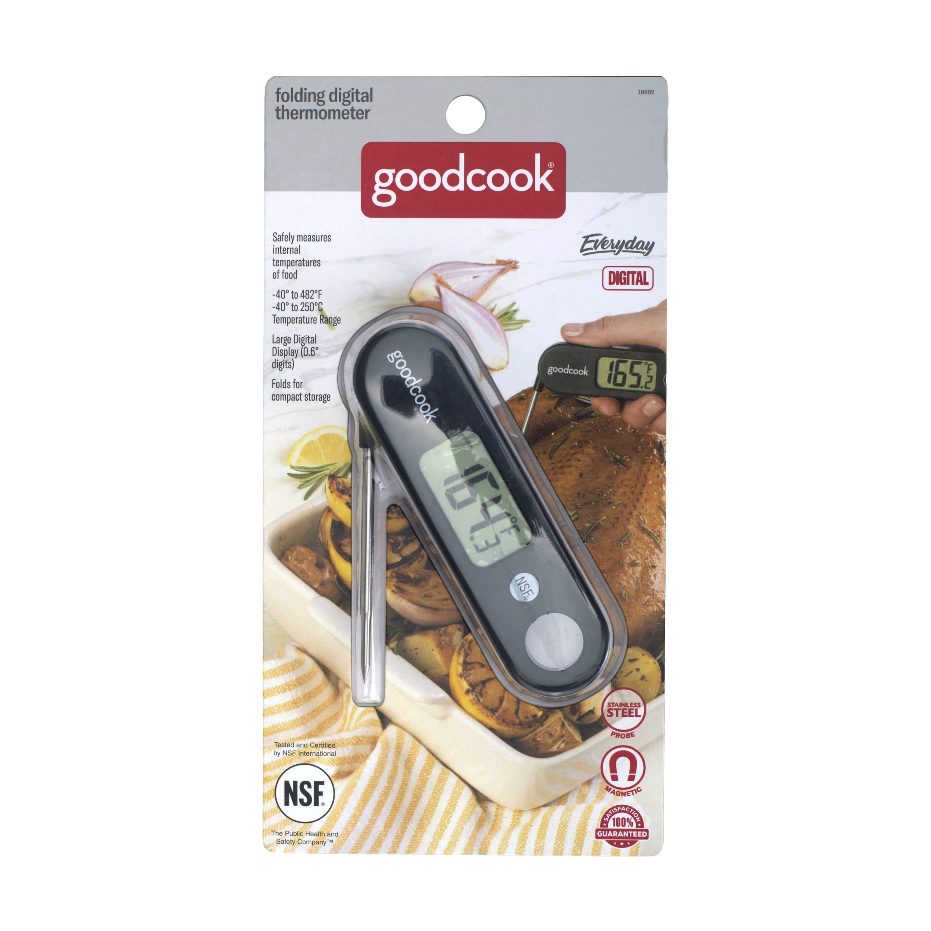 Digital fold thermometer