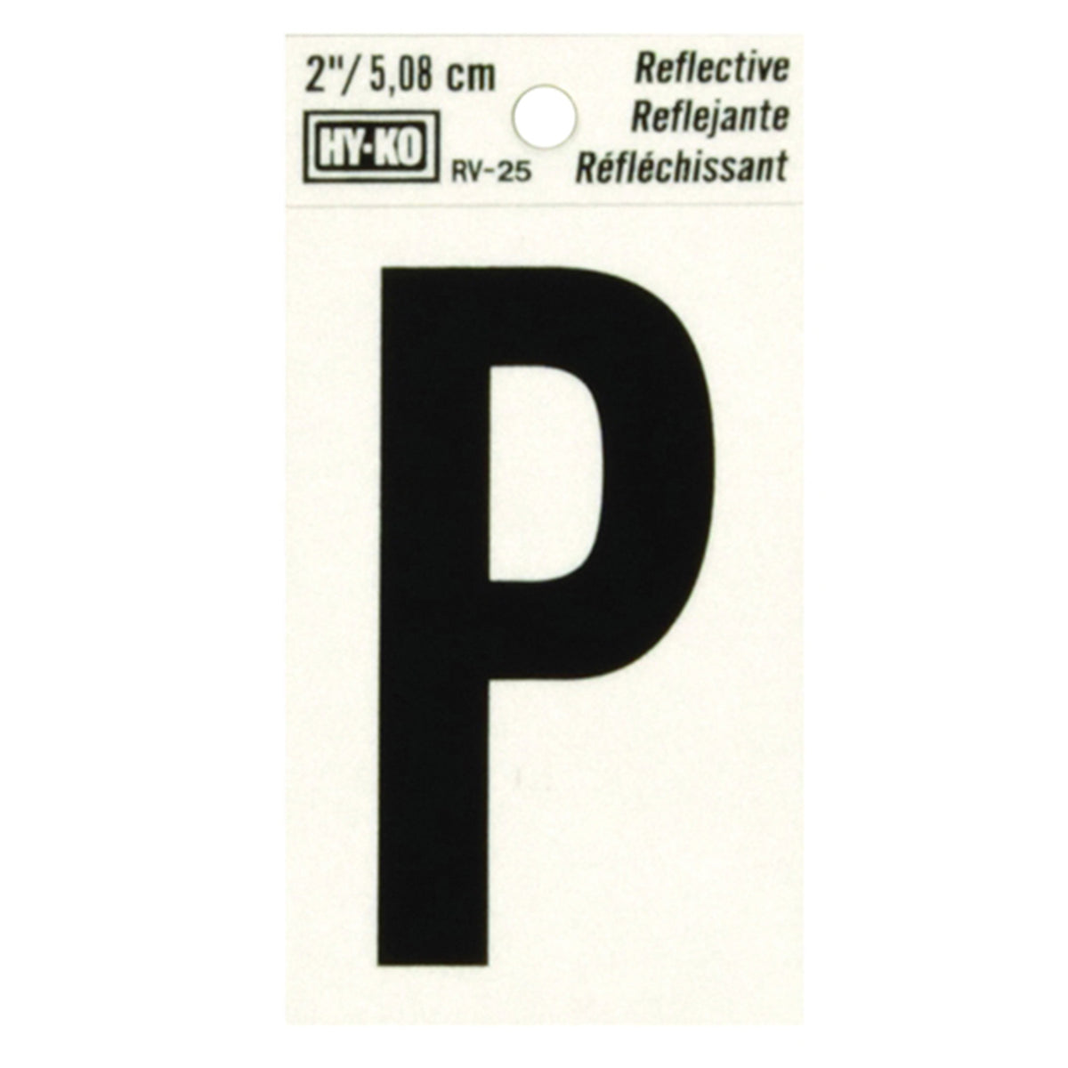 Reflective Black Letter - P