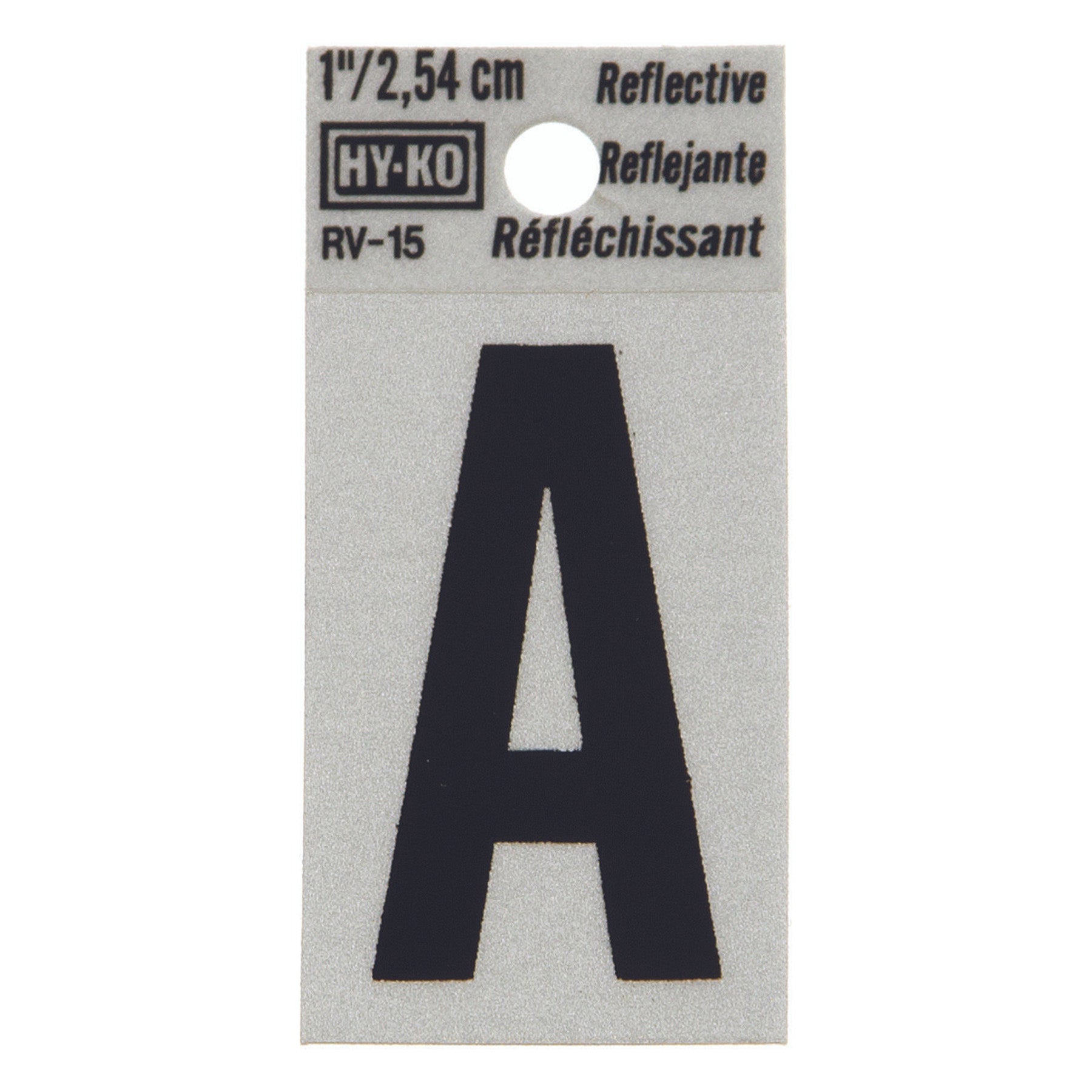 Reflective Black Letter - A