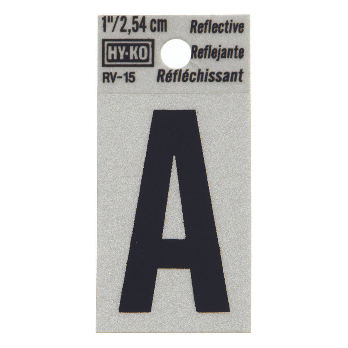 Reflective Black Letter - A