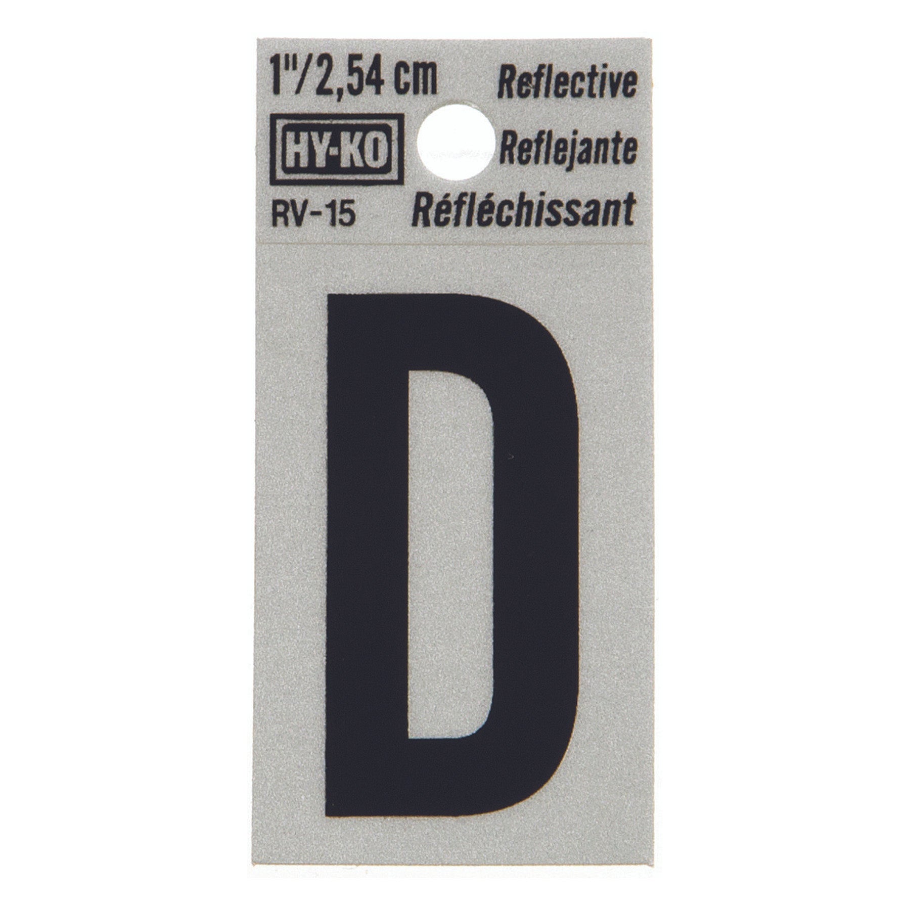 Reflective Black Letter - D