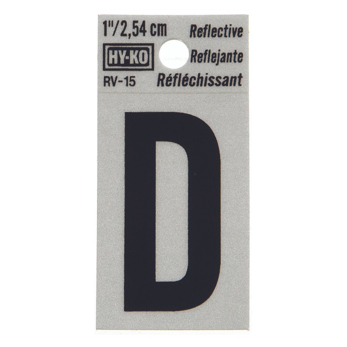 Reflective Black Letter - D