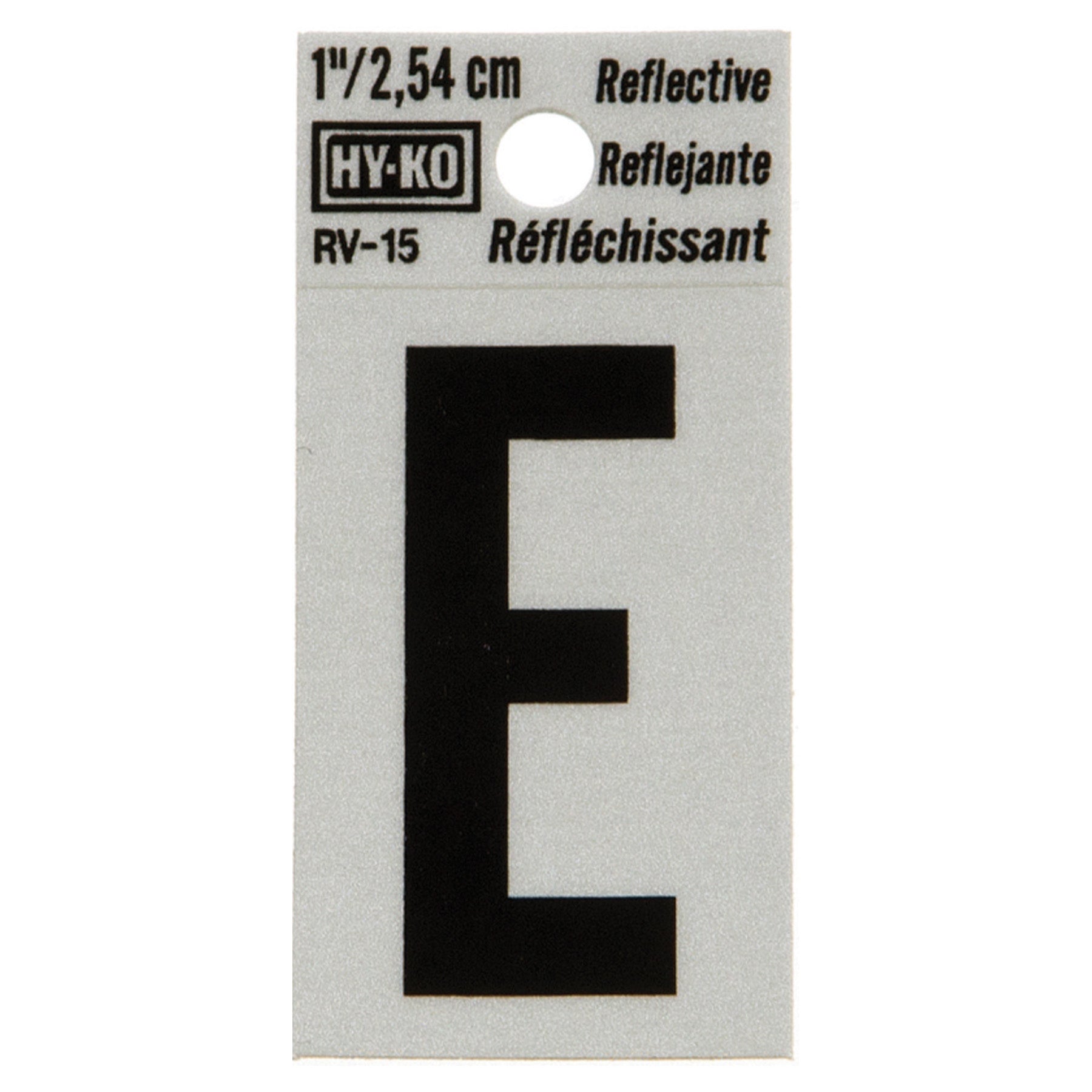 Reflective Black Letter - E