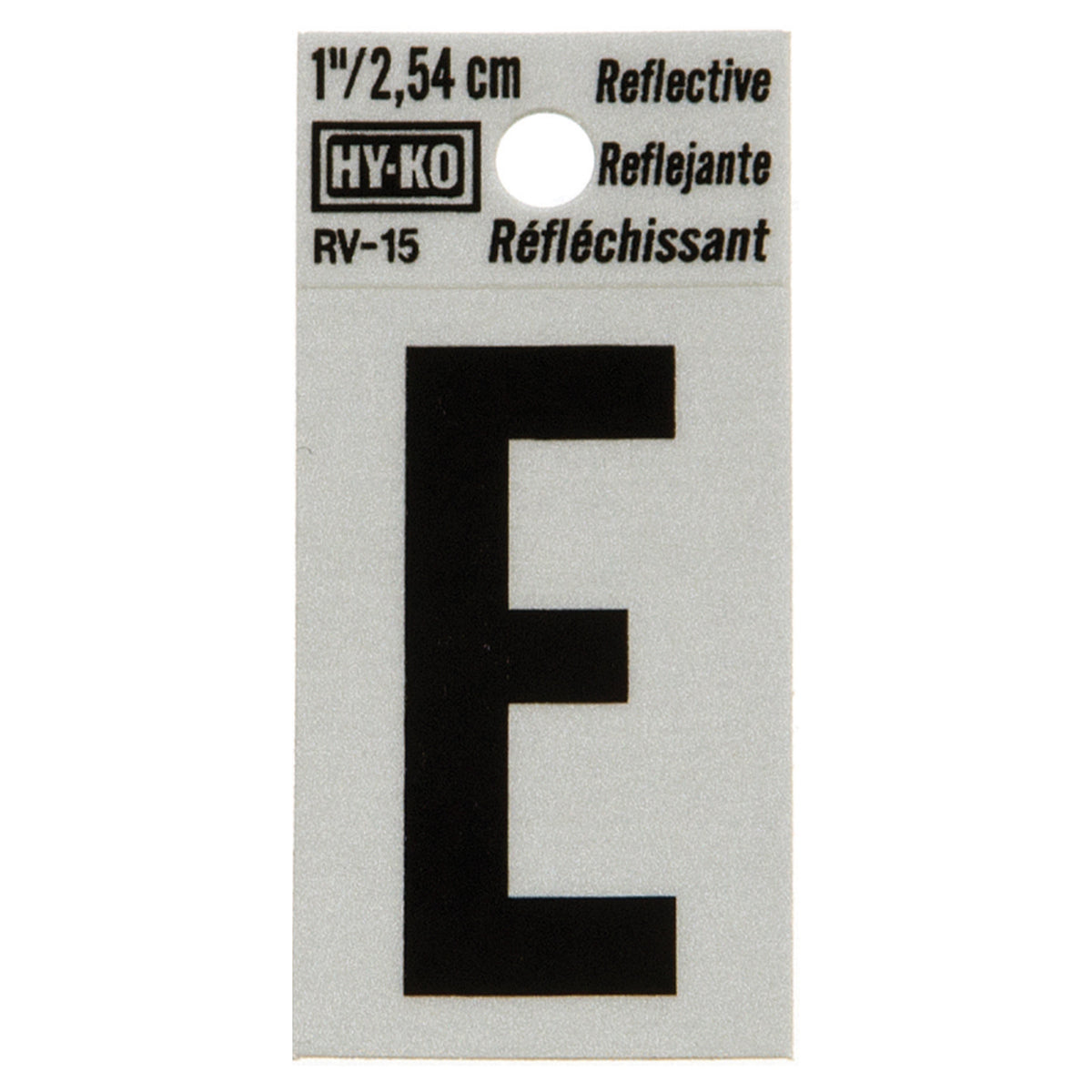 Reflective Black Letter - E