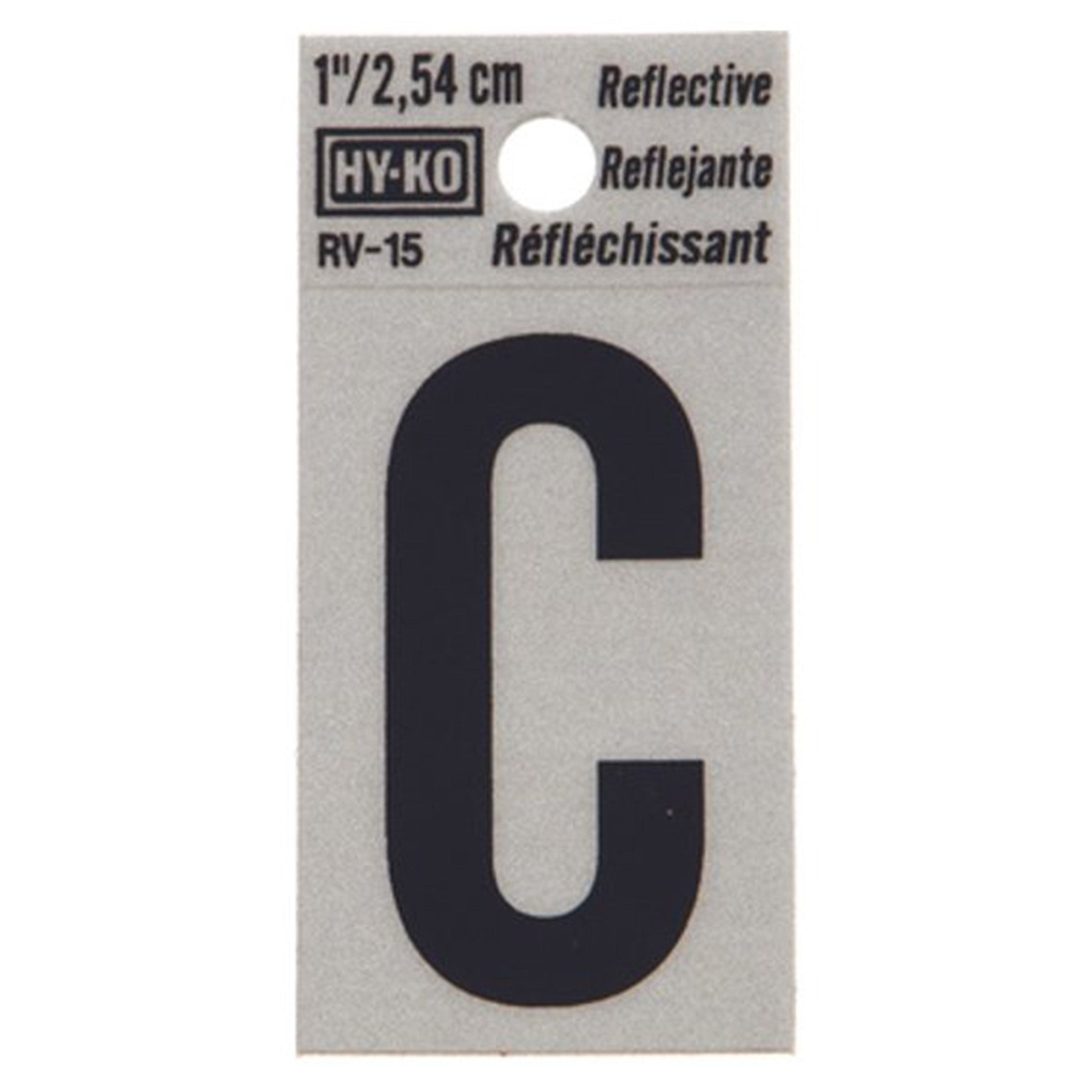 Reflective Black Letter - C