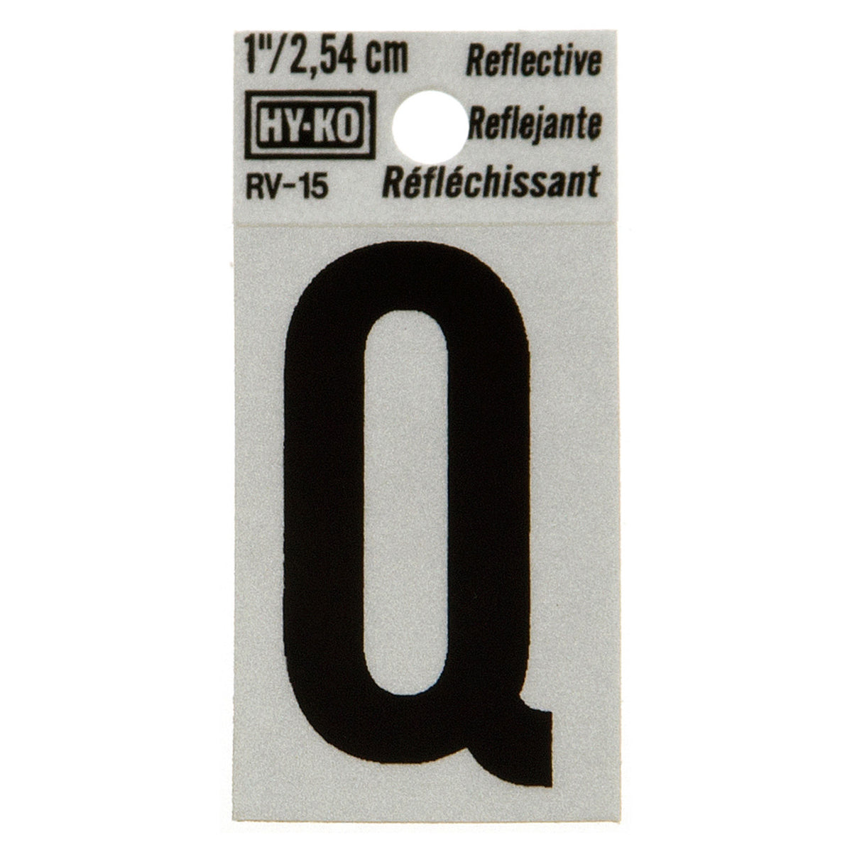 Reflective Black Letter - Q