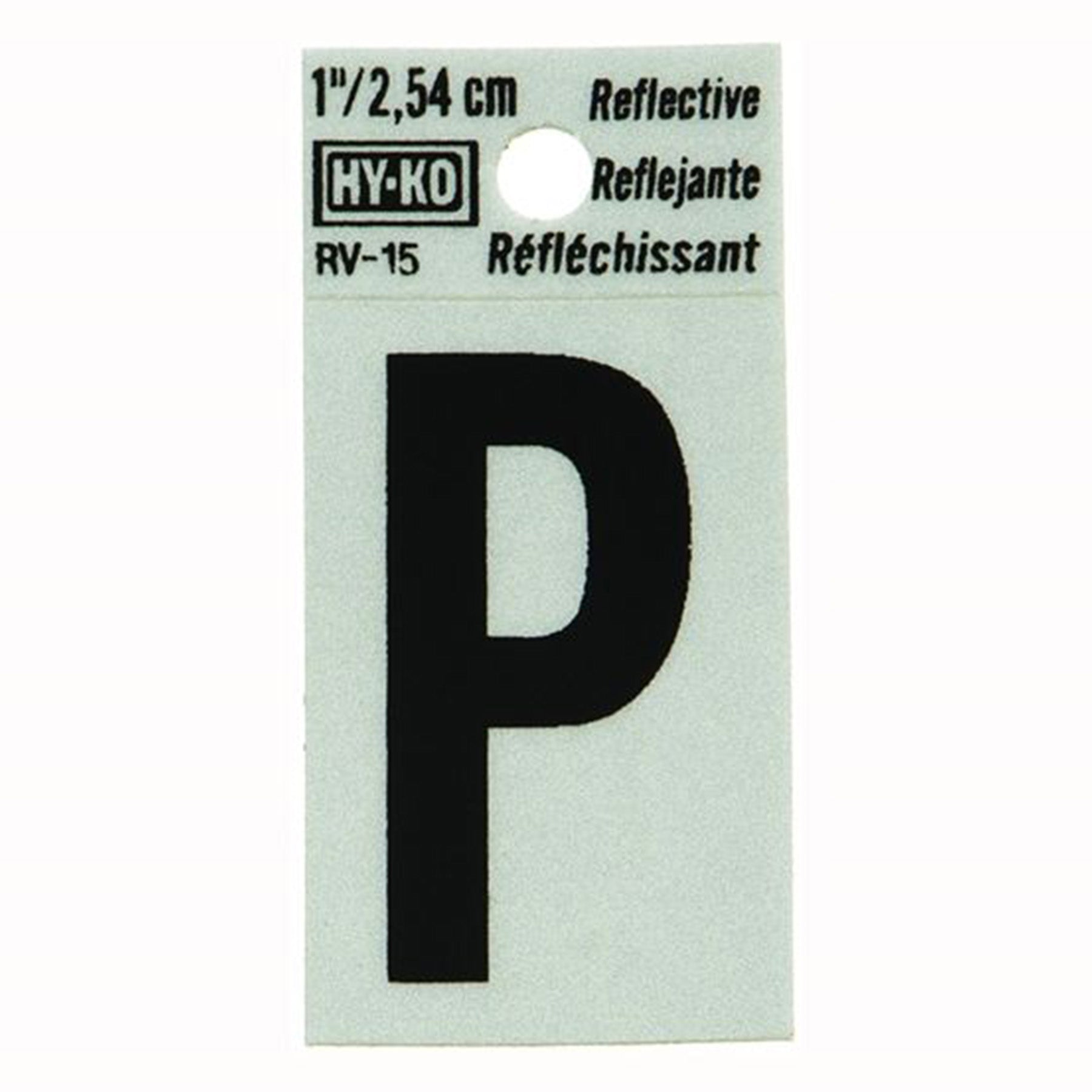 Reflective Black Letter - P