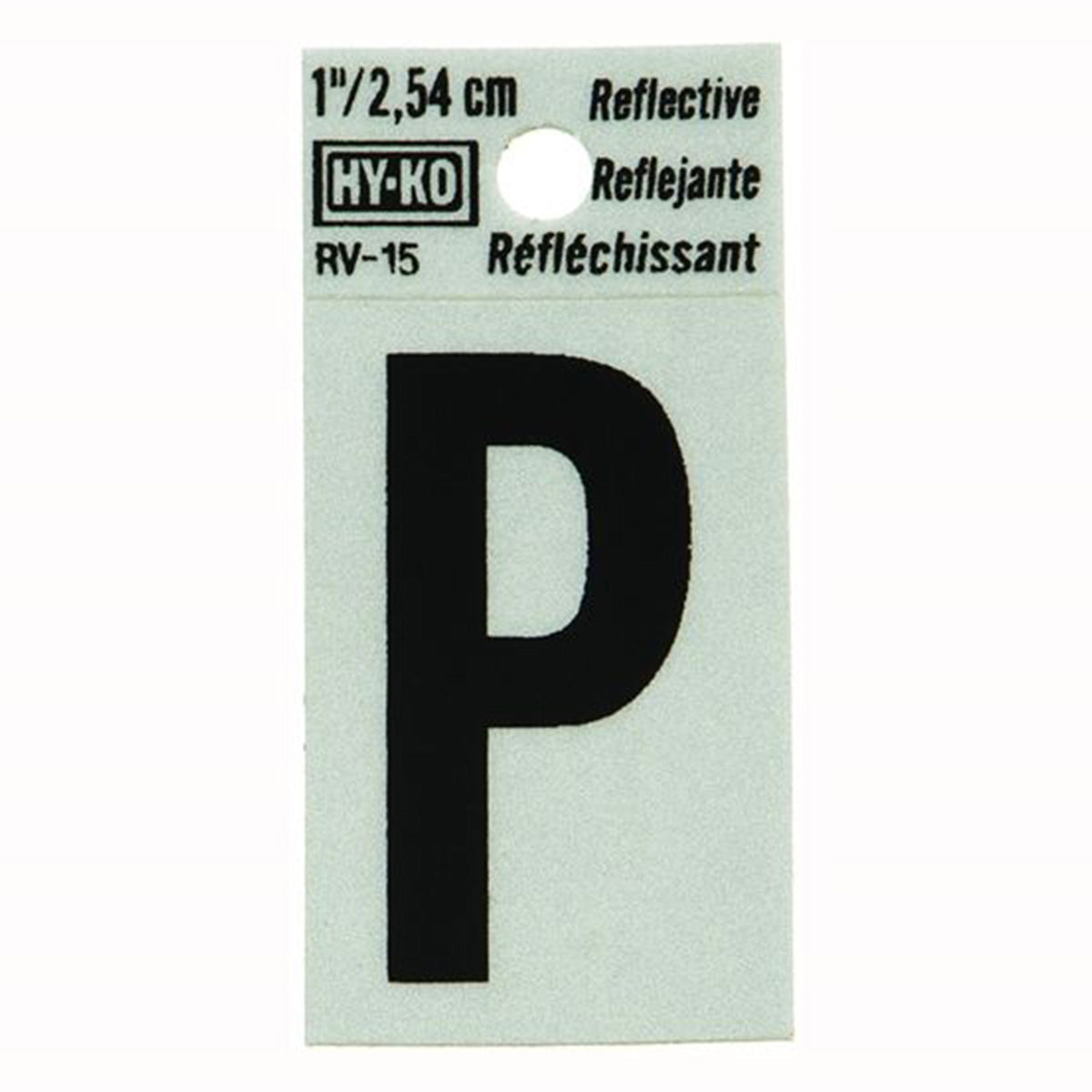 Reflective Black Letter - P
