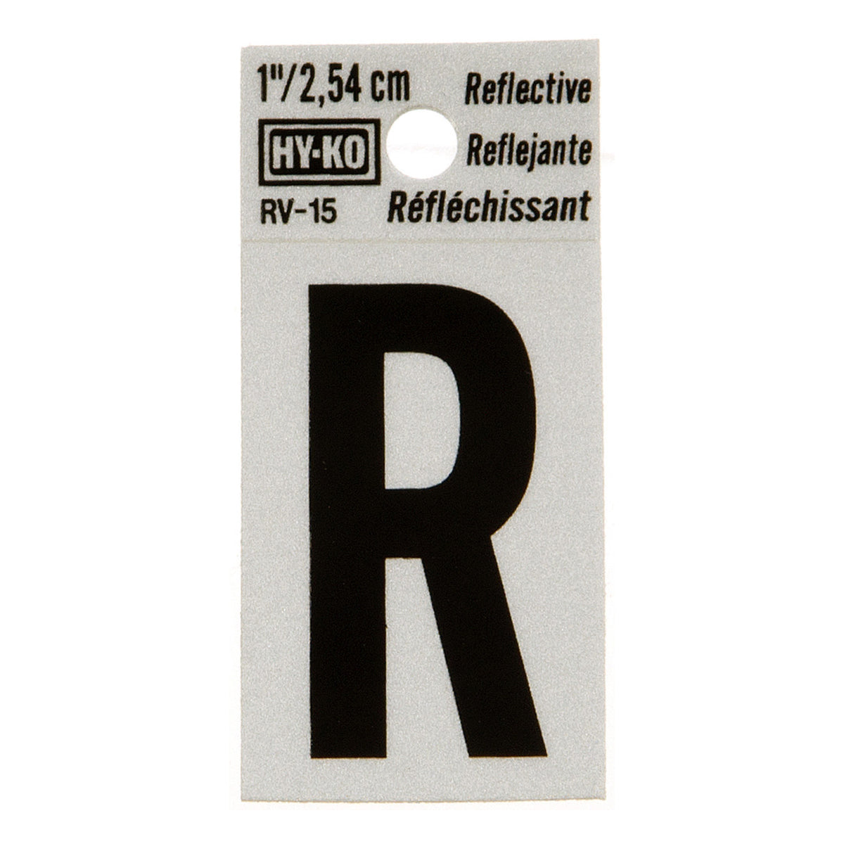 Reflective Black Letter - R