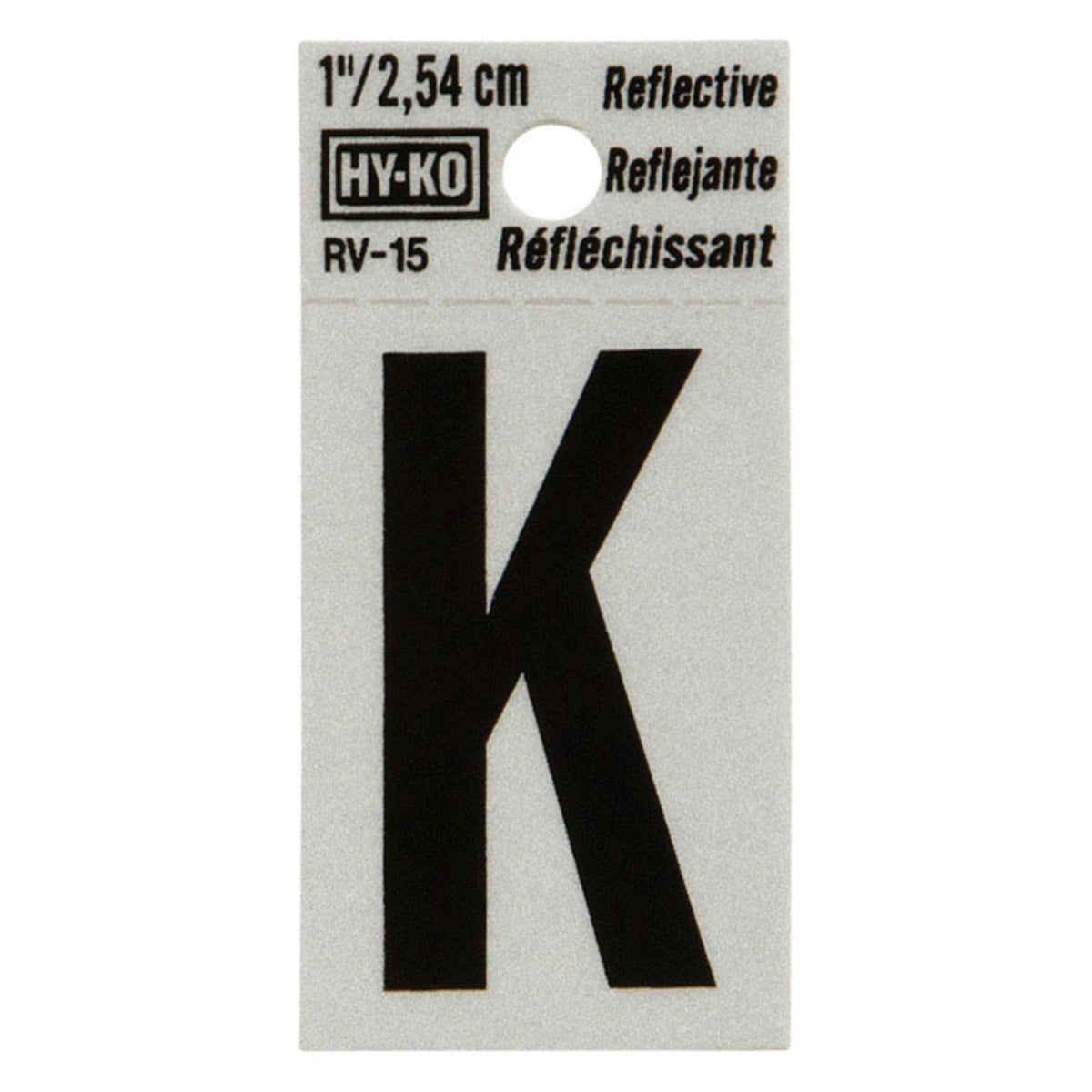 Reflective Black Letter - K