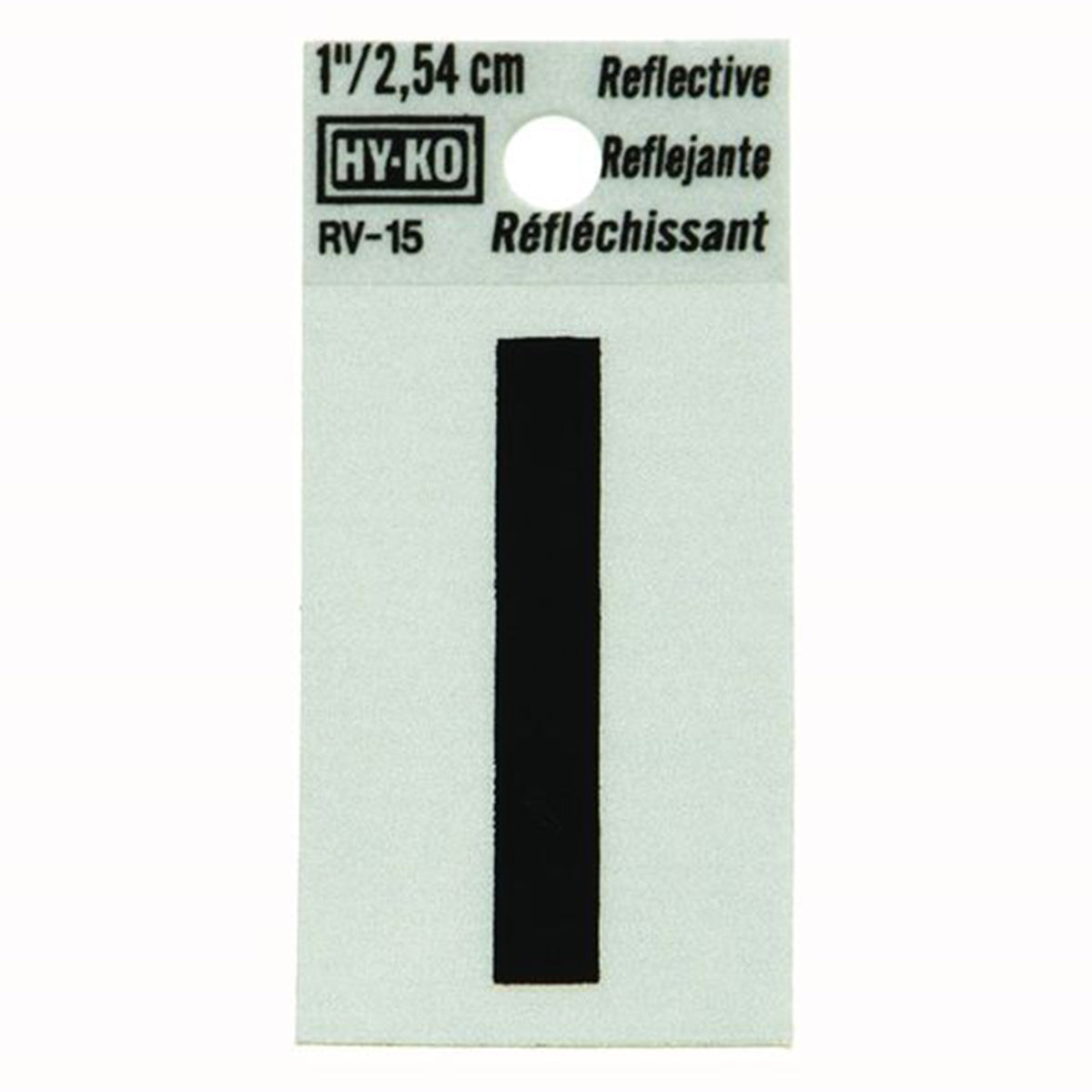 Reflective Black Letter - I