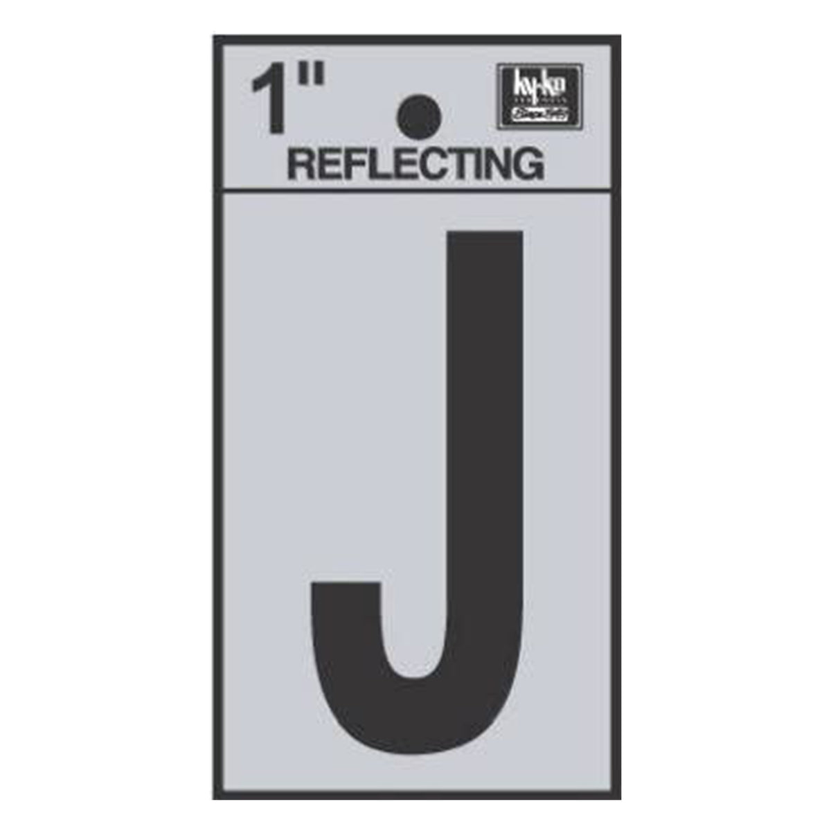 Reflective Black Letter - J