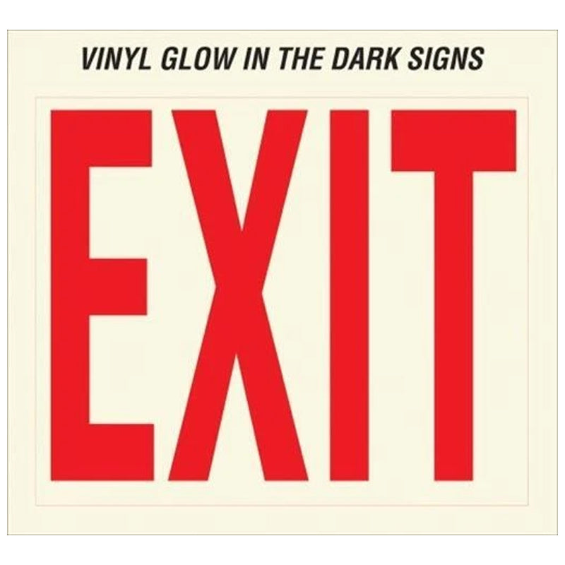 Glow In The Dark Exit Sign 10×12 In-Multicolor