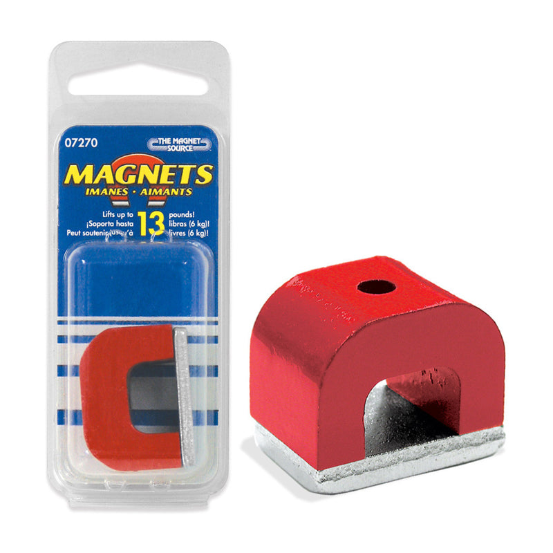 Master Magnetix Alnico Horseshoe Magnet 2Oz Red07270 - Red