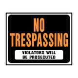 No Trespassing Sign 15×19 In-Multicolor
