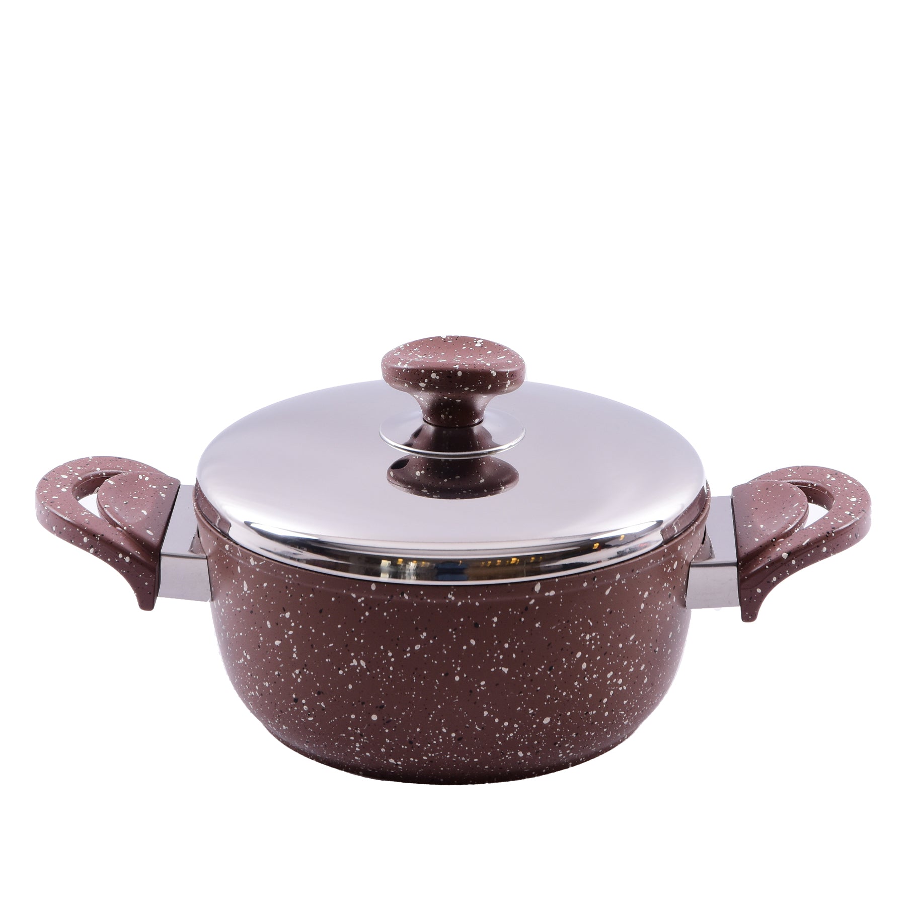 Deep Pot with Lid - Brown Color