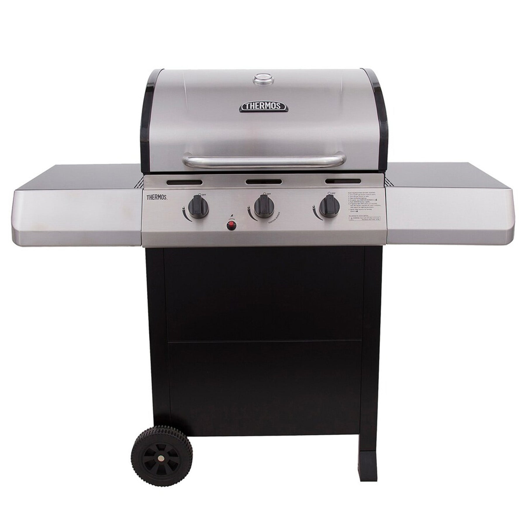 3-BURNER GAS GRILL SILVER