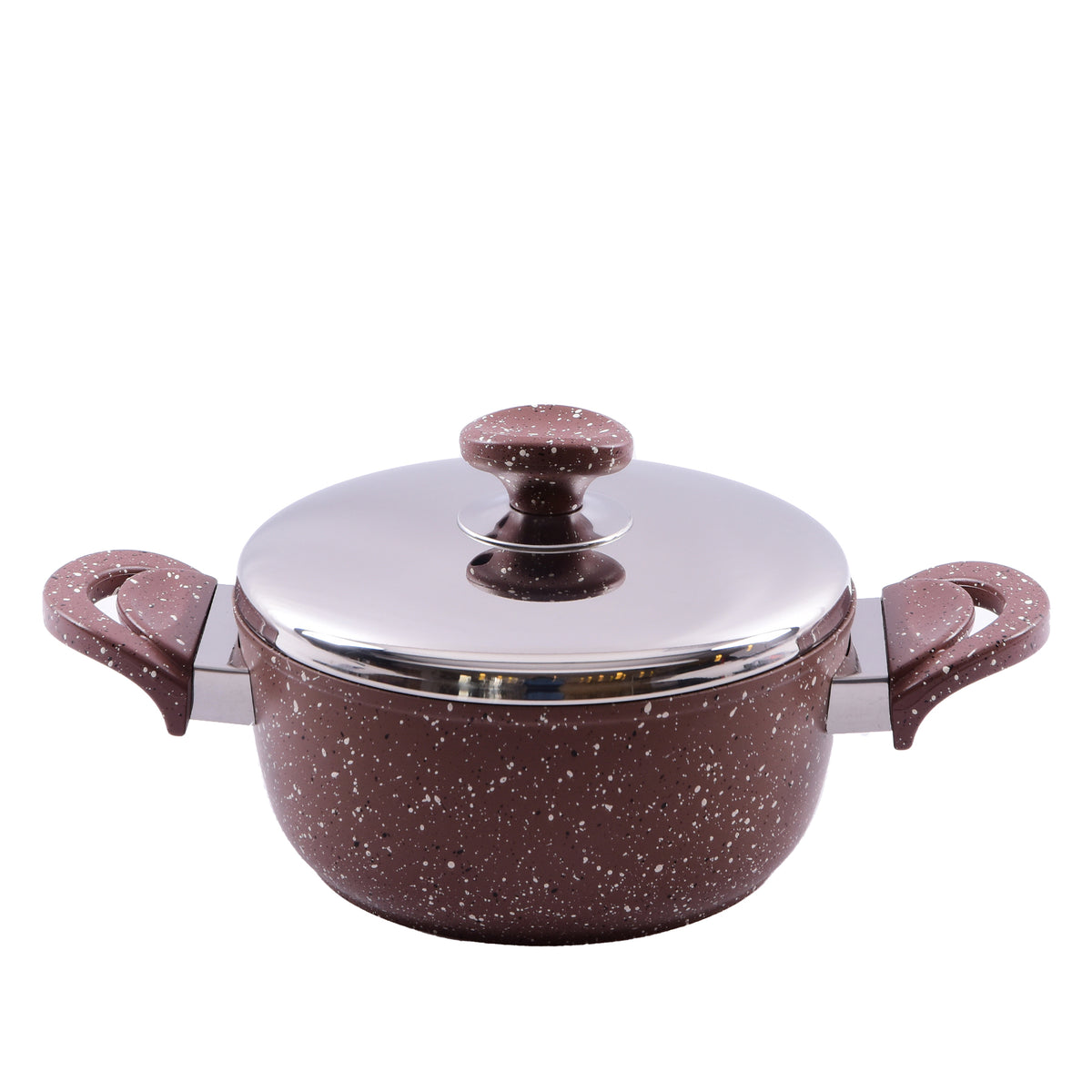 Deep Pot with Lid - Brown Color