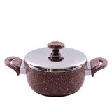 Deep Pot with Lid - Brown Color