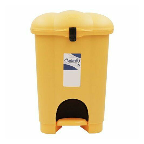 Waste Basket with lid - YellowSize: 20 x 22.5 x 29.7 cm.
