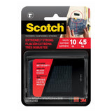 Scotch  Reclosable Extreme Fastener Strip 1X3 Inch 2 Pieces-Black