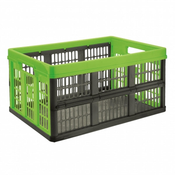 plastic storage basket - green & blackCapacity: 32 liters.