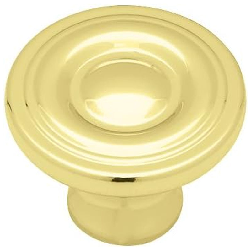 Brainerd 1-1/4" Braz Round Ring Knob-Brass