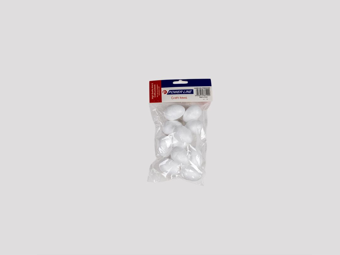 Power Line High-Quality Styrofoam Eggs 40 Mm-White