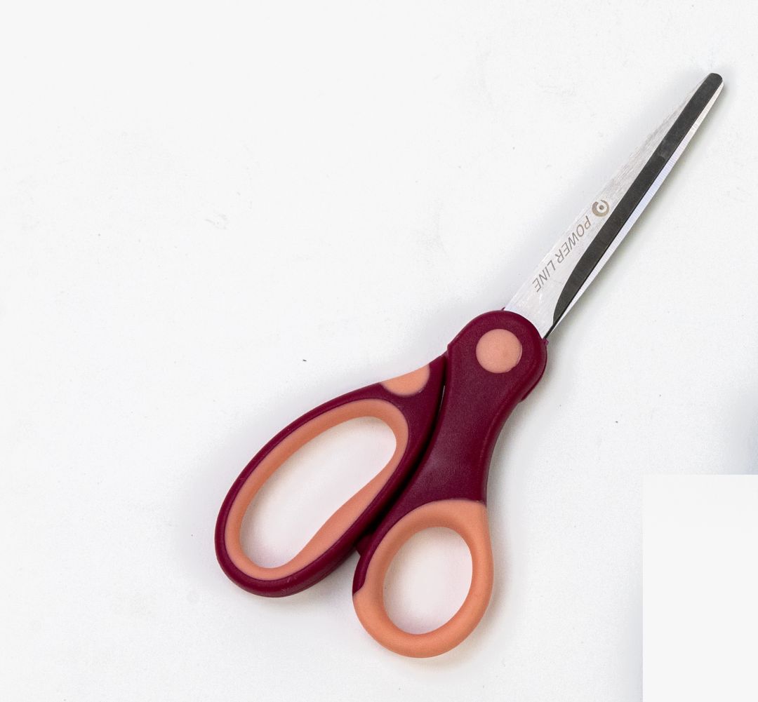 Power Line Craft And Office Scissor 6 Inch Maroon