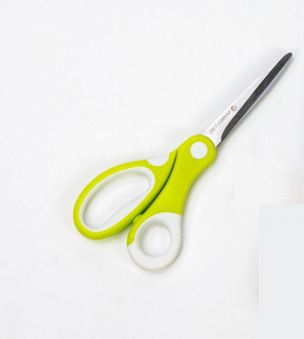 Power Line Craft And Office Scissor 7.5 Inch Green