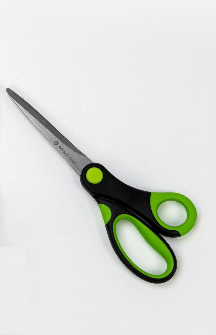 Power Line Craft And Office Scissor 8 Inch Green