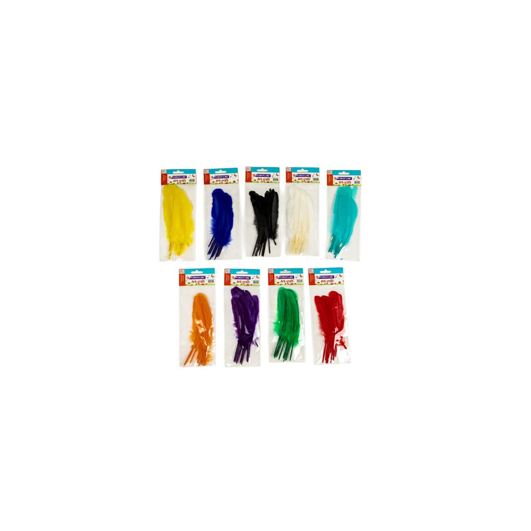 Power Line Craft Feathers Packs Turuoise