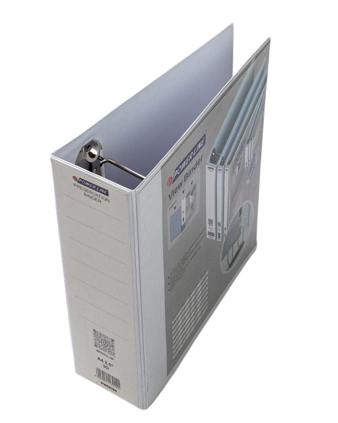 Power Line View Binder 2.5 Inch A4-White