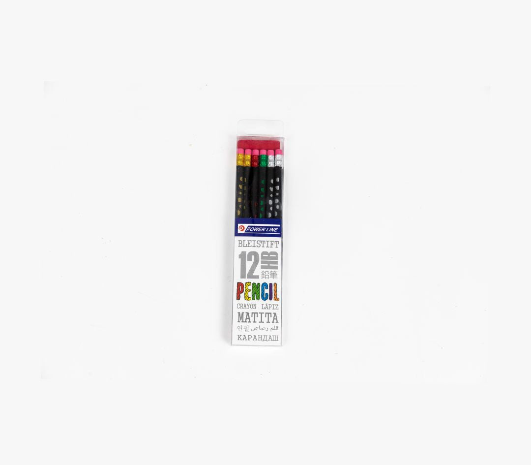 Power Line Graphite Pencils-Black