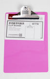 Huajie A4 Plastic Clipboard Pink
