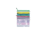 Power Line Mesh Zipper Pouch Bags B4 Light Green