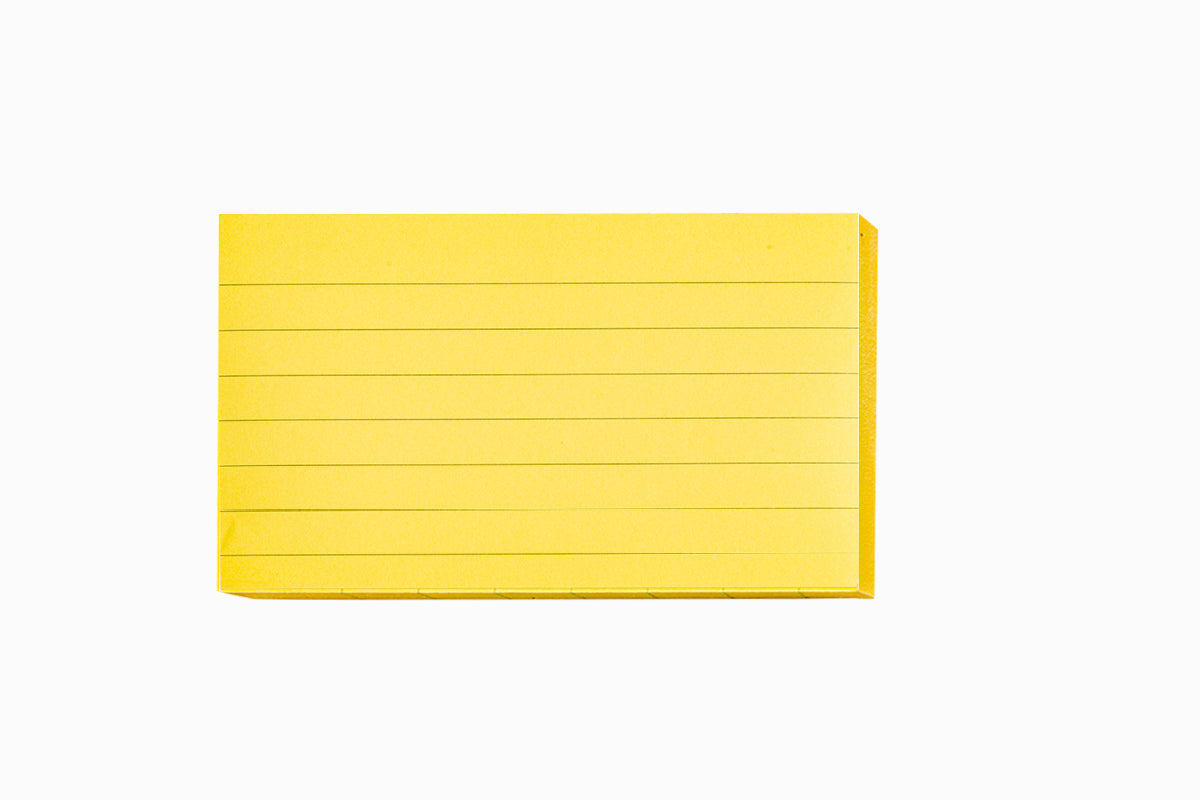Power Line Sticky Note Pad 3X5 1Oo Sheet-Yellow