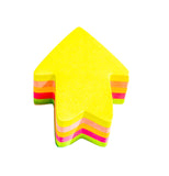 Power Line Arrow-Shaped Neon Sticky Note Pad-Yellow