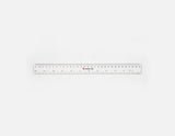 Power Line 30 Cm Clear Plastic Ruler-Clear