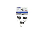 Power Line Metal Binder Clips 19 Mm Set Of 12-Black