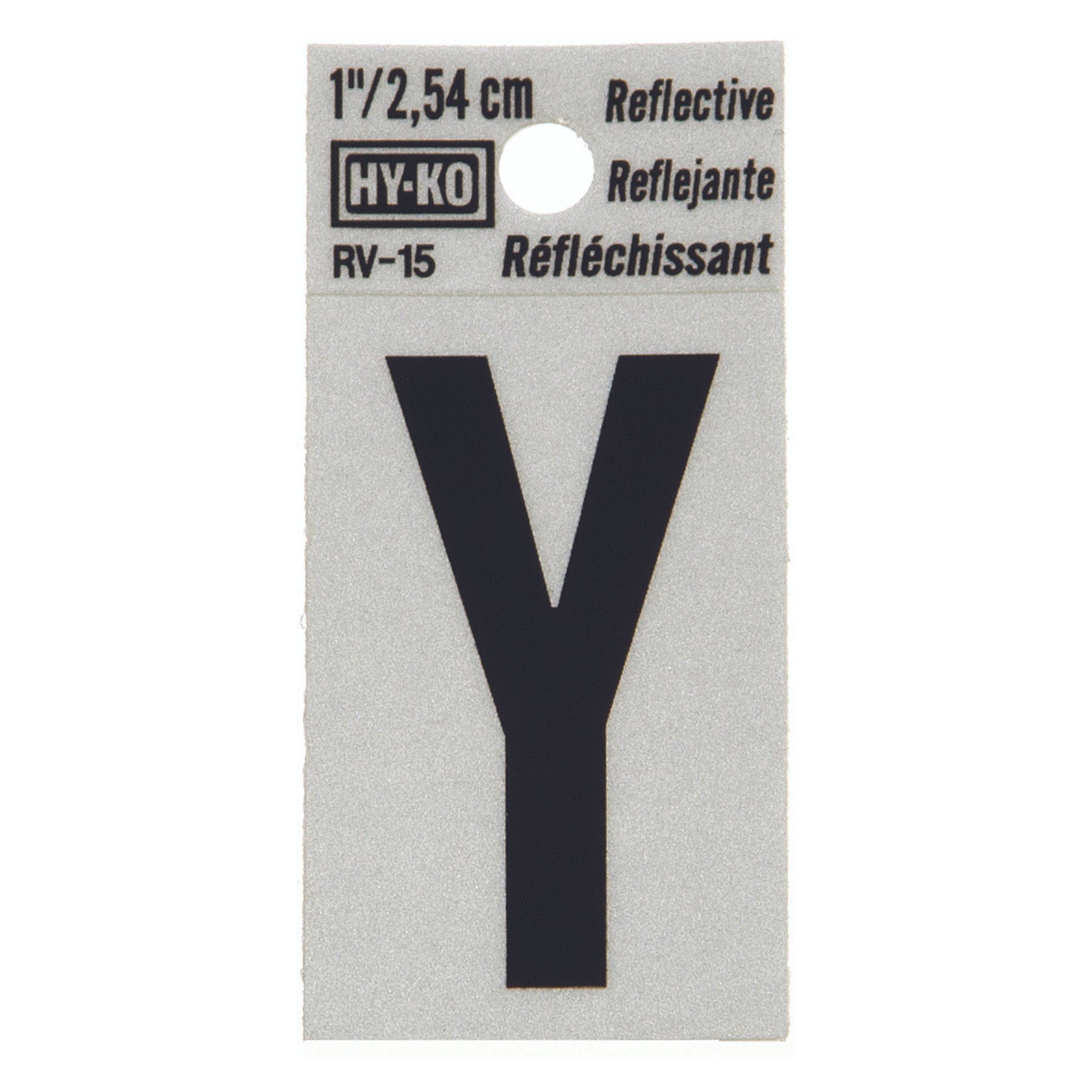 Reflective Black Letter - Y
