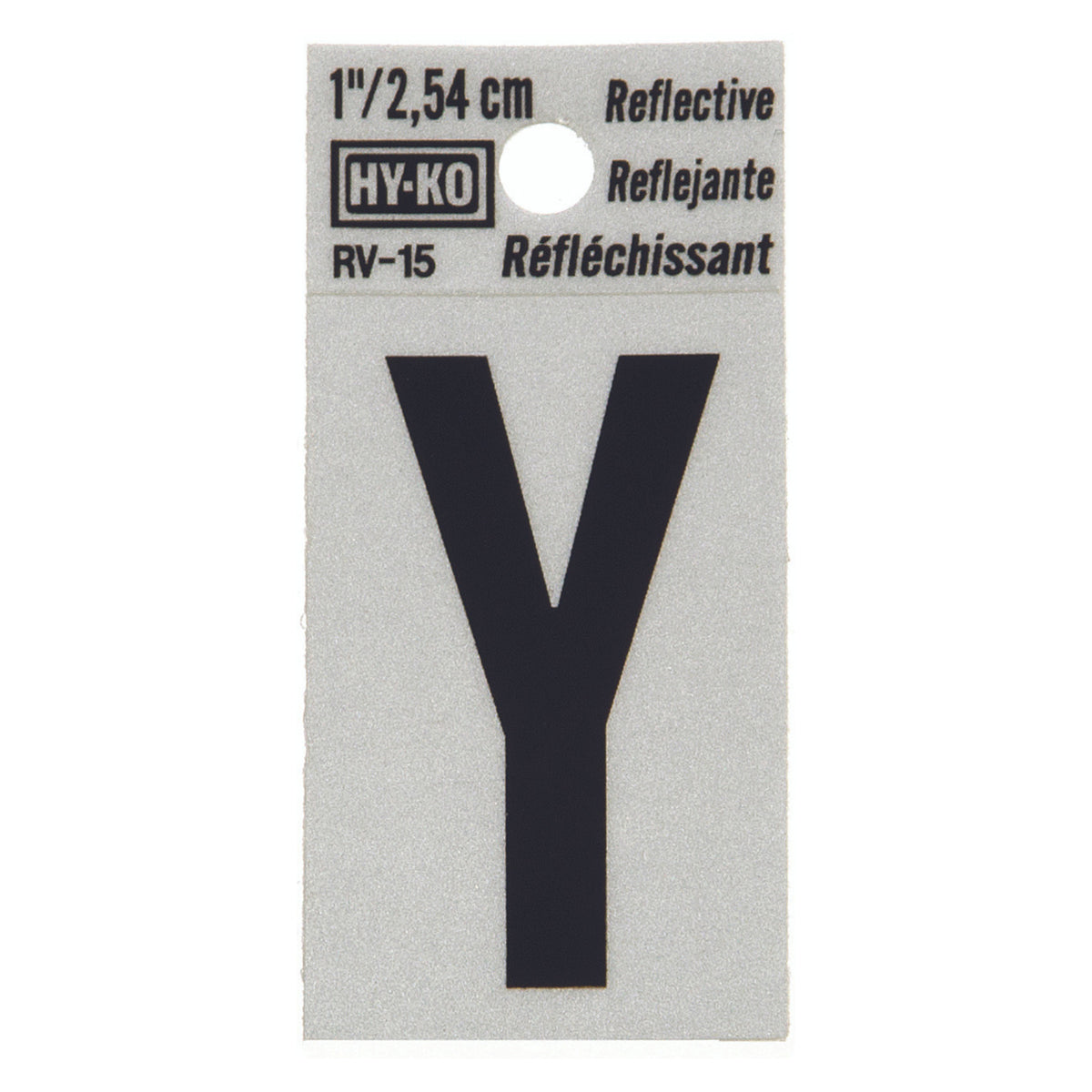 Reflective Black Letter - Y