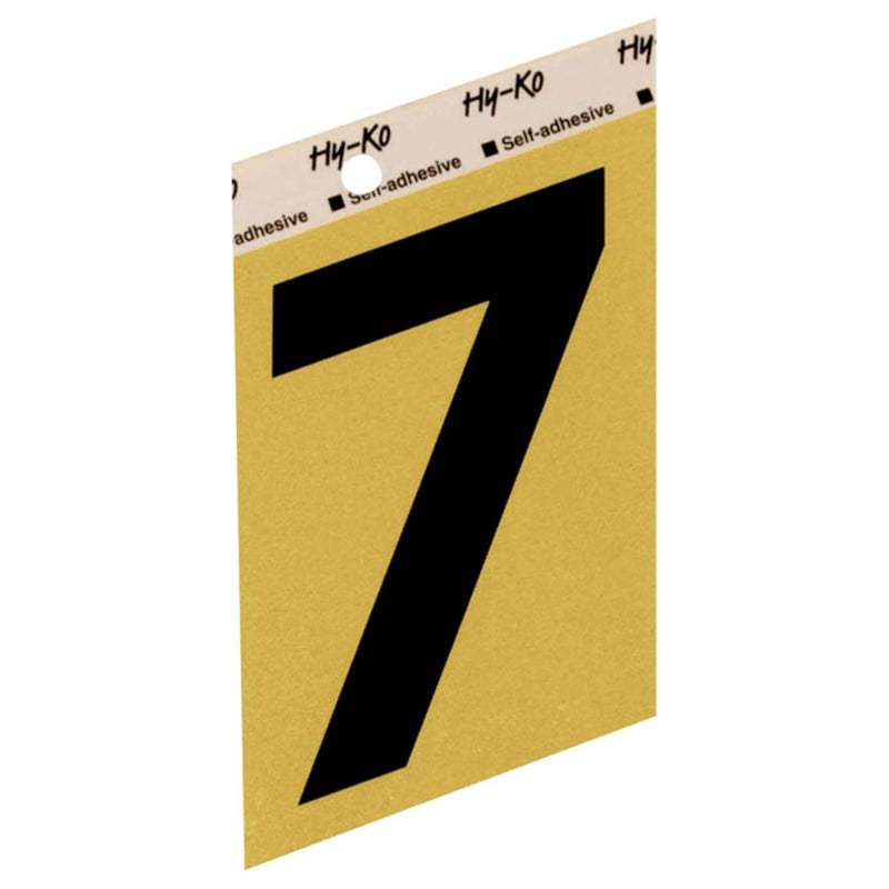 Hy-Ko Adhs Number 3-1/2 Alugg-25/7 - Black-Gold