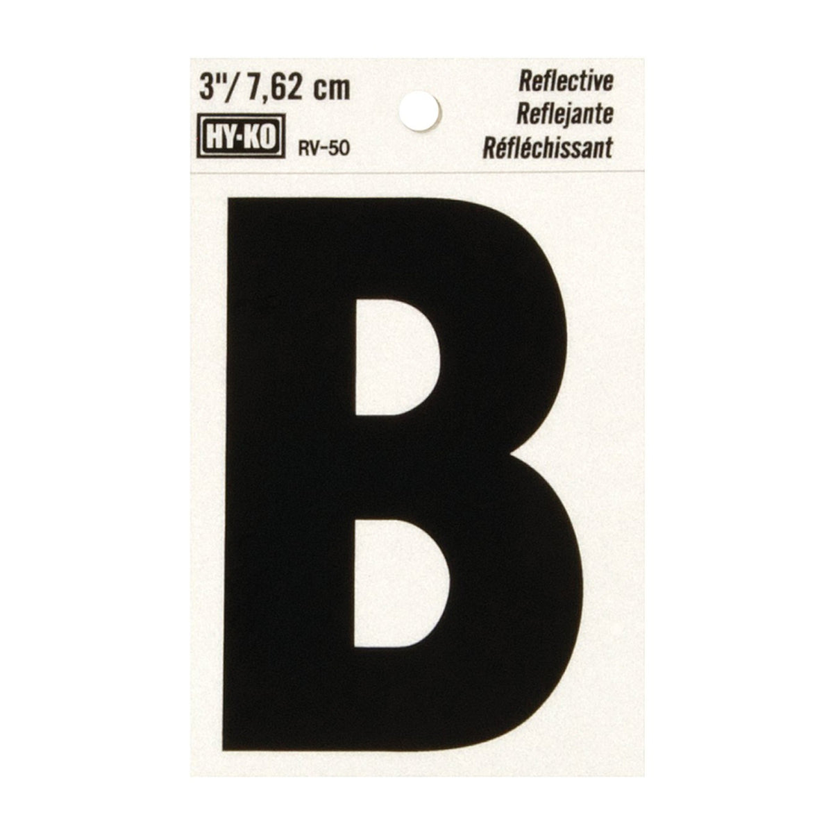 Reflective Black Letter - B