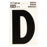 Reflective Black Letter -D