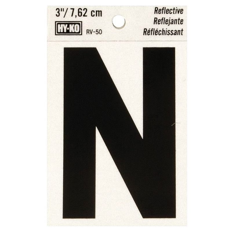 Hy-Ko Reflective Vinyl Letter-Black