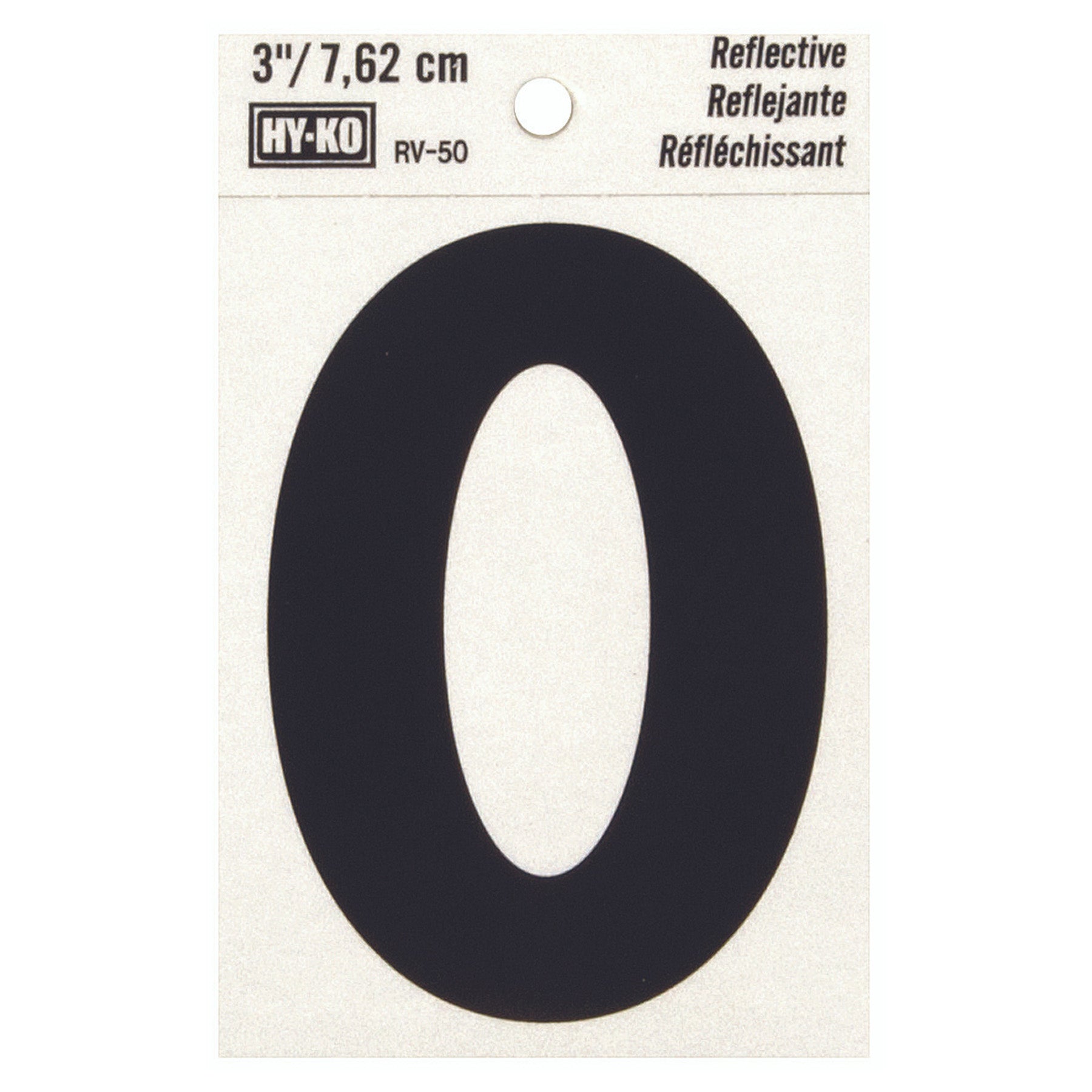 Reflective Black Letter - O