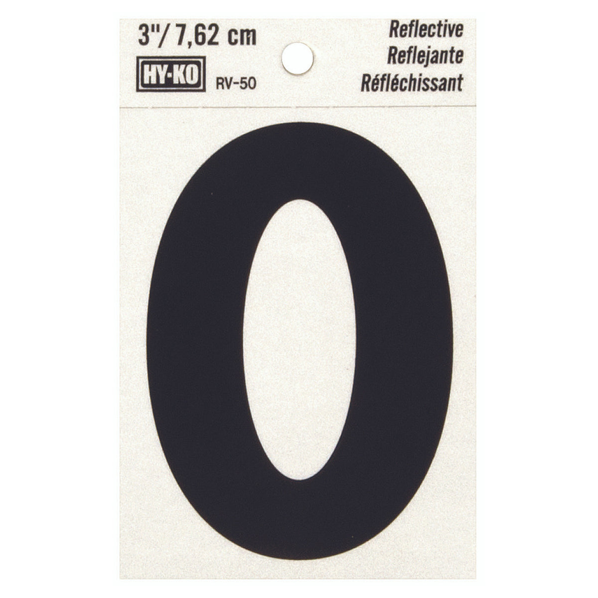 Reflective Black Letter - O